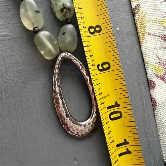 Silpada 925 Sterling Silver Pendant & Beaded Stone Necklace - Picture 8 of 11